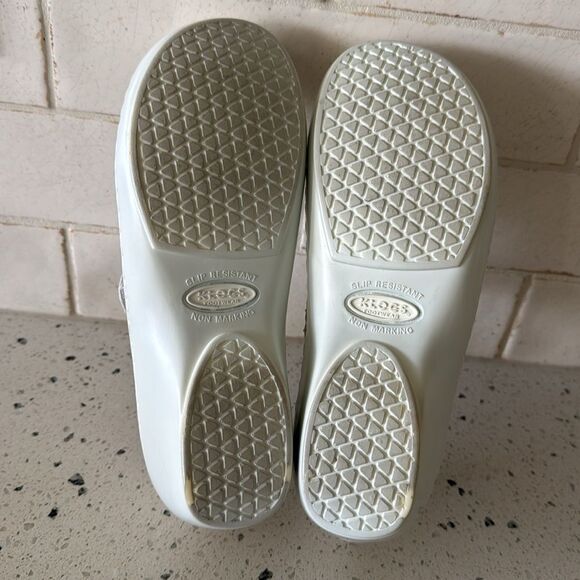 Klogs Footwear White Leather Mary Jane Wedge Shoes Slip Resistant Size 6.5 EUC - Picture 8 of 12